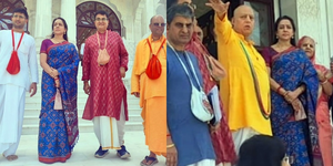 Hema Malini visits ISKCON temple in Navi Mumbai ahead of its inauguration by PM Modi