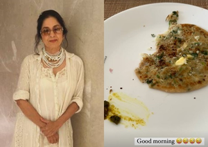 Neena Gupta’s ‘good morning’ includes onion paratha with lots of butter	