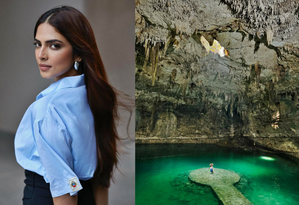 Actress Malavika Mohanan fascinated by the Cenotes of Mexico!