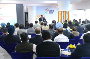 Mansukh Mandaviya urges National Sports Federations (NSFs) to follow nation-first approach for LA 2028 Olympics during a round table meeting in New Delhi on Tuesday.  Photo credit: SAI Media