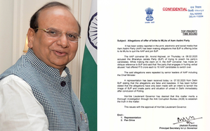 Delhi L-G orders probe into AAP's allegations of poaching attempt by BJP