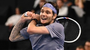 Alexander Bublik of Kazakhstan brings down the curtain on Richard Gasquet’s career in the Marseille Open in Marseille on Tuesday. Photo credit: ATP Tour  