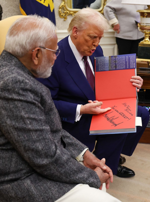 Trump gifts signed copy of his book to PM Modi, says 'You are great'