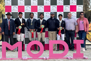 Bangalore’s Surge Stable dominate as showjumping enters final stage at the National Equestrian Championship at the Modi Equestrian Academy in Meerut on Friday. Photo credit: EFI