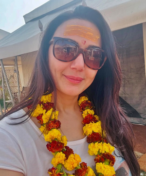 Preity Zinta takes a holy dip in the Maha Kumbh 