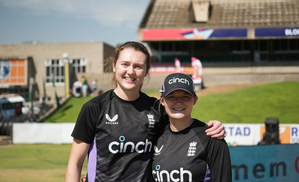 Issy Wong and Ryana MacDonald-Gay have been included in England Women Cricket Pathway (EWCP) squad for training camp in Abu Dhabi. Photo credit: England Cricket