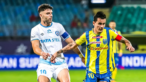 Kerala Blasters FC slip out of playoffs race after 1-1 draw with Jamshedpur FC in the Indian Super League (ISL) 2024-25 at the Jawaharlal Nehru Stadium in Jamshedpur on Saturday night. 