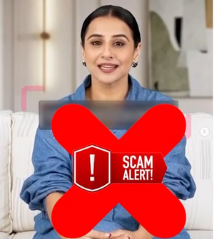 Vidya Balan alerts followers of her misleading AI-generated video of her 