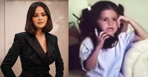 When five year-old Selena Gomez discussed homework with her mom over the phone