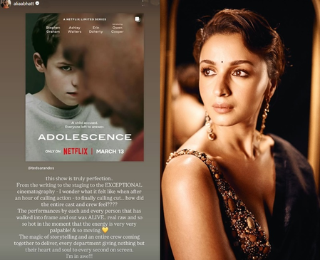 Alia Bhatt in awe of the Netflix series, 'Adolescence', calls it 'perfection'