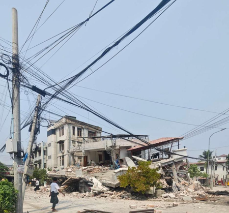 5.1 aftershock strikes near Myanmar's Naypyitaw following major quakes