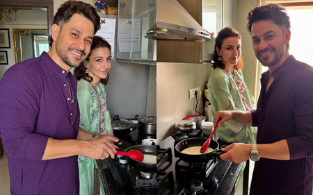 Soha Ali Khan cooks 'seviyaan' with husband Kunal Khemmu on Eid