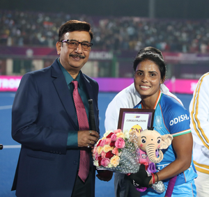 Vandana Katariya credits influence of Dhanraj Pillay, Cristiano Ronaldo, and Usain Bolt for finishing as India's most-capped woman hockey player. Photo credit: Hockey India