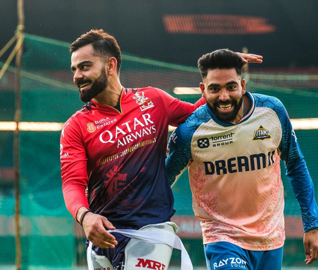 Gujarat Titans' Prasidh Krishna is excited about visiting hometown for a match against Royal Challengers Bengaluru at the M. Chinnasamy Stadium in Bengaluru. Photo credit: GT