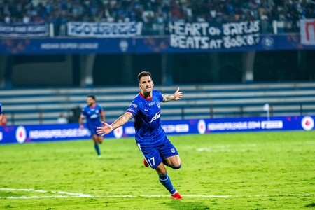 Advantage Bengaluru FC after first leg win over FC Goa in semifinal of the Indian Super League (ISL) 2024-25 at the Sree Kanteerava Stadium in Bengaluru on Wednesday night. Photo credit: ISL