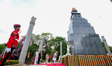 PM Modi pays tribute at Indian Peace Keeping Force Memorial in Sri Lanka