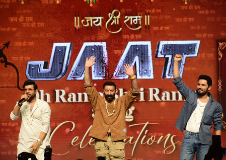  Team 'JAAT' celebrates Ram Navami with the 'Oh Rama Shri Rama' song in Varanasi
