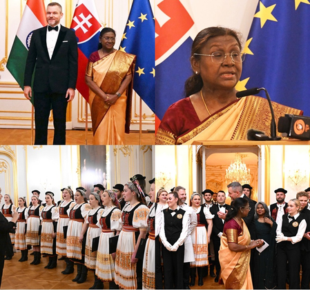 Slovak President hosts banquet at Bratislava Castle in honour of Prez Murmu