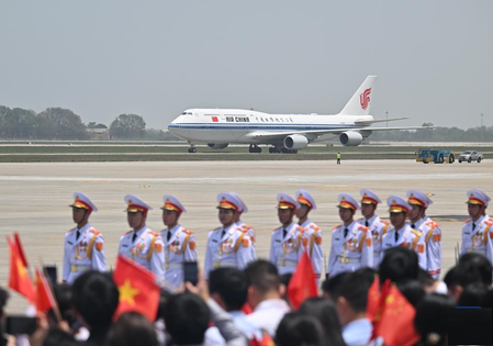 China's Xi arrives in Hanoi for State Visit to Vietnam