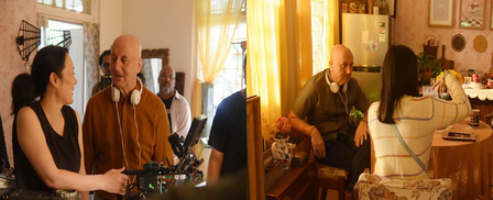 Anupam Kher drops a glimpse into the making of his directorial 'Tanvi The Great'