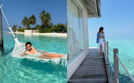 Neha Sharma gets lost in time amidst serenity of Maldives