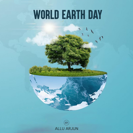 Let's celebrate earth by committing to a sustainable future, says Allu Arjun
