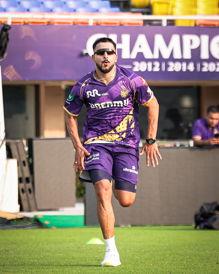 Umran Malik joins Kolkata Knight Riders for rehab and return to cricket programme. Photo credit: KKR Knight Club