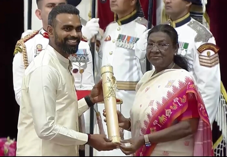 Hockey India congratulates PR Sreejesh on receiving the prestigious Padma Bhushan