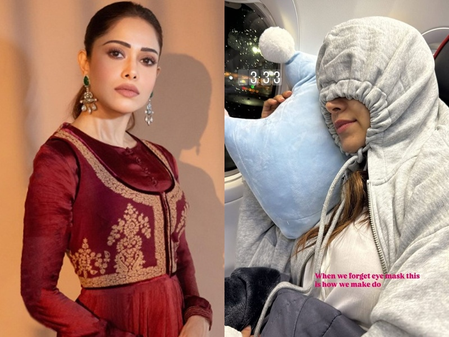 Nushrratt shares hilarious hack after ‘forgetting’ her eye mask 