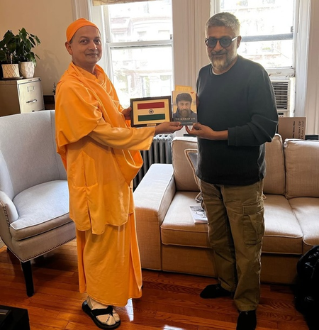 Vivek Agnihotri finds peace and clarity at Swami Vivekananda’s historic New York centre