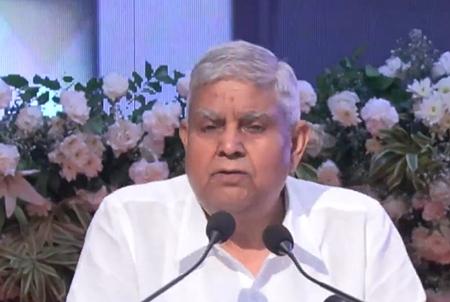 Vice President Jagdeep Dhankhar (photo: X handle @VPIndia)