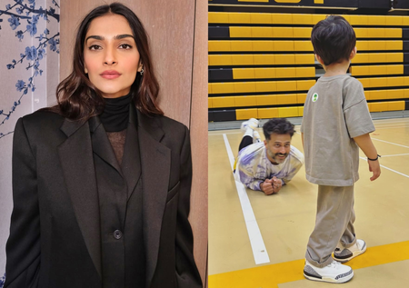 Sonam shares glimpse of  hubby Anand, son Vayu’s ‘early mornings on the court’