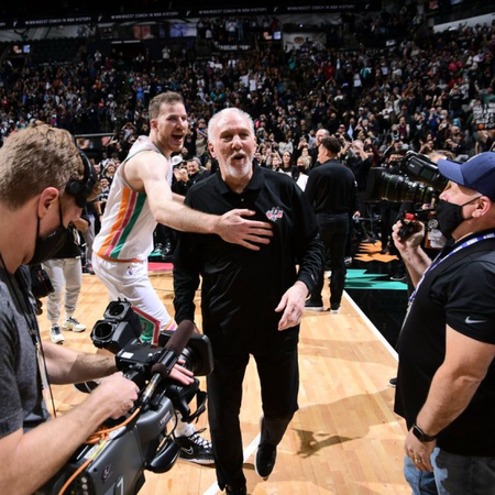 Gregg Popovich steps down as San Antonio Spurs head coach; to serve as team's President. Photo credit: NBA