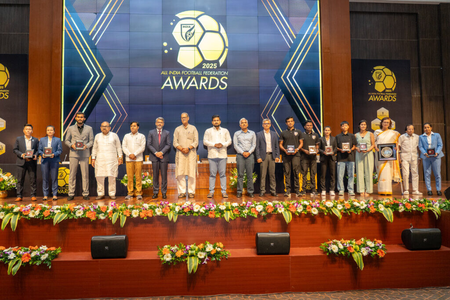 Soumya Guguloth, Subhasish Bose get top accolades in AIFF Awards 2025. Photo credit: AIFF