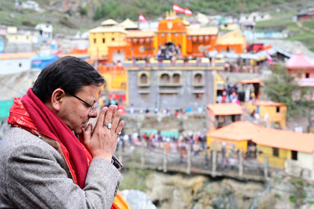 'Felt the divine energy', U'khand CM Dhami performs first Mahabhishek at Badrinath Dham