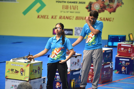 Maharashtra’s Aditi Hegde bags gold, Karnataka swimmers claim four titles in the Khelo India Youth Games 2025 Bihar. Photo credit: SAI Media