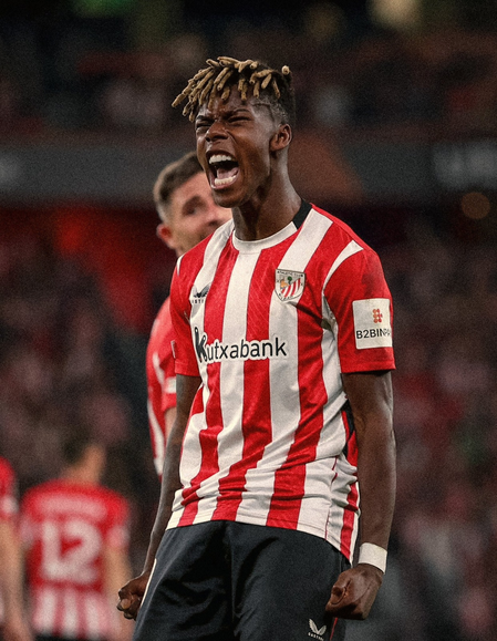 Athletic Club handed major blow ahead of Man Utd clash as key trio out with injury. Photo credit: Nico Williams/X