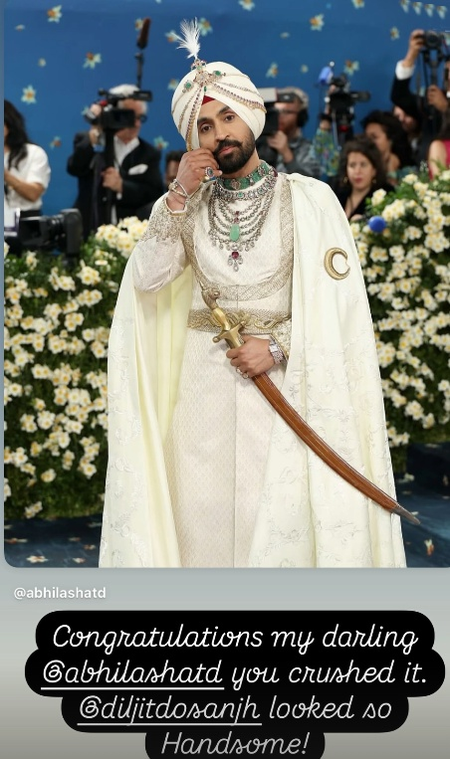 Sonam Kapoor is in awe of Diljit Dosanjh's Met Gala look: You look so handsome