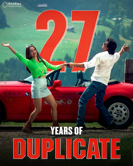 SRK, Juhi Chawla and Sonali Bendre’s ‘Duplicate’ completes 27 years in Hindi cinema