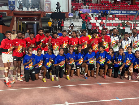 Bihar teams claim rugby 7s gold in contrasting styles; Maharashtra leads medal table in the Khelo India Youth Games in Patna on Friday. Photo credit: SAI Media