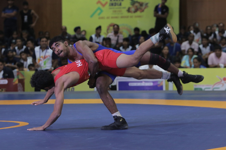 Khelo India prepares young grapplers for the international grind with two-day weigh-in. Photo credit: SAI Media