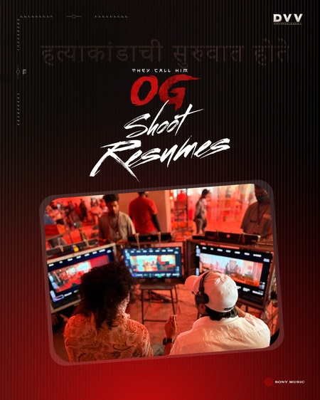 Shooting of Power Star Pawan Kalyan’s 'They Call Him OG' resumes(PC: DVV Entertainement X)