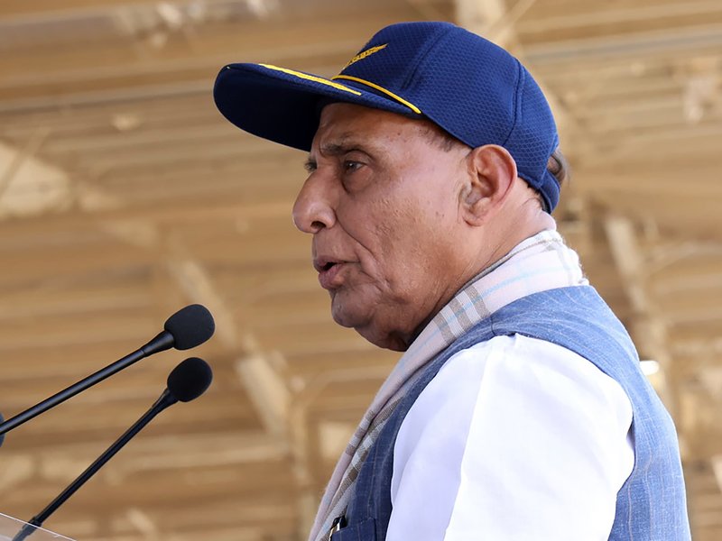 Pak plans to give Rs 14 crore to Masood Azhar from public funds: Rajnath Singh (IANS photo)