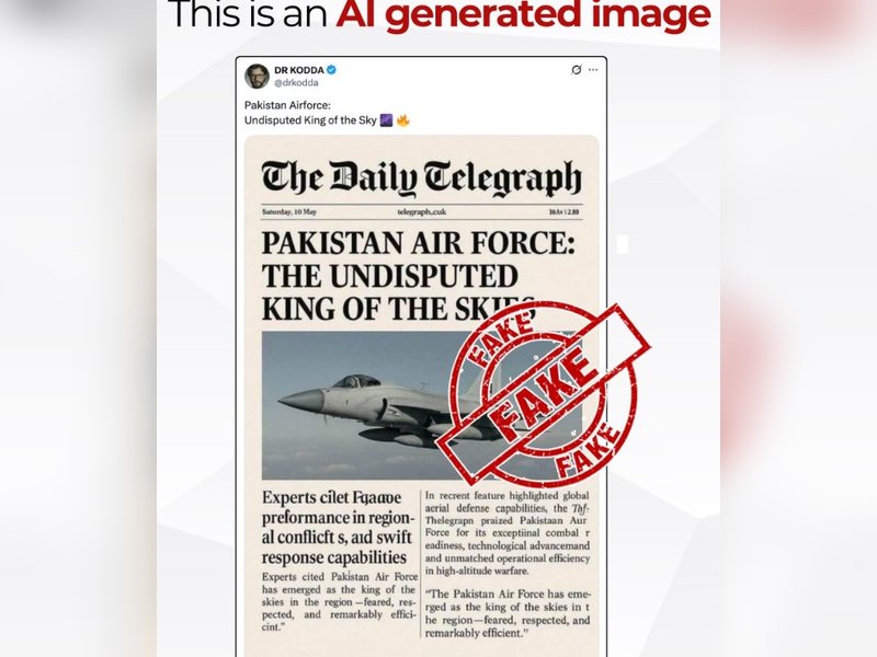 PIB Fact Check debunks fake Daily Telegraph Report circulated by Pakistan