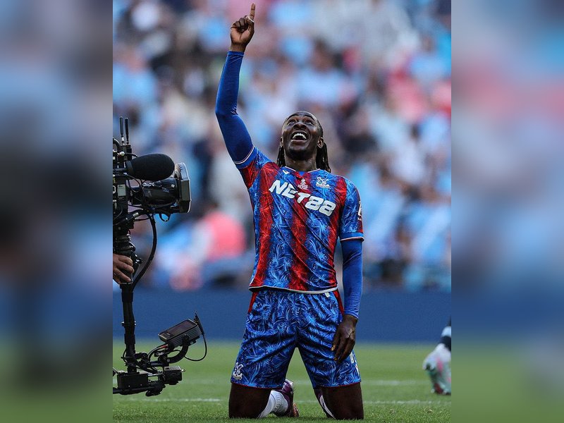 Eberechi Eze’s early strike seals historic FA Cup triumph for Crystal Palace at Wembley in London on Saturday.  Photo credit: FA Cup/X