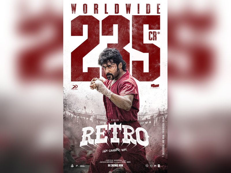 Makers of Suriya-starrer 'Retro' thank audiences as film ends up grossing ₹ 235 Crore globally!
