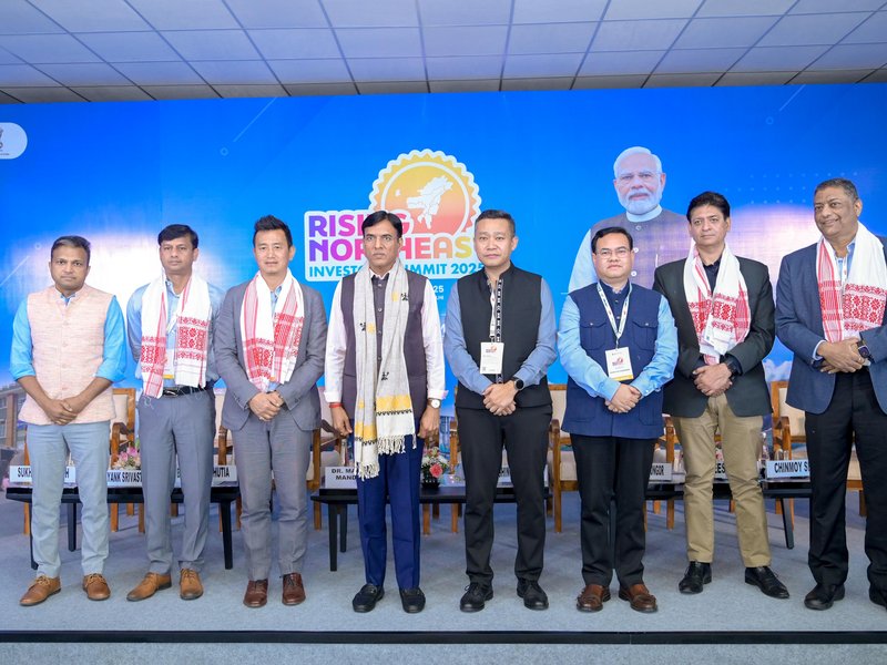 To harness sports potential of Northeast region, Government to stage Khelo India Northeast Games every year, says Dr Mansukh Mandaviya at the Rising Northeast Investors Summit 2025 at the Bharat Mandapam in New Delhi on Saturday. Photo credit: SAI Media