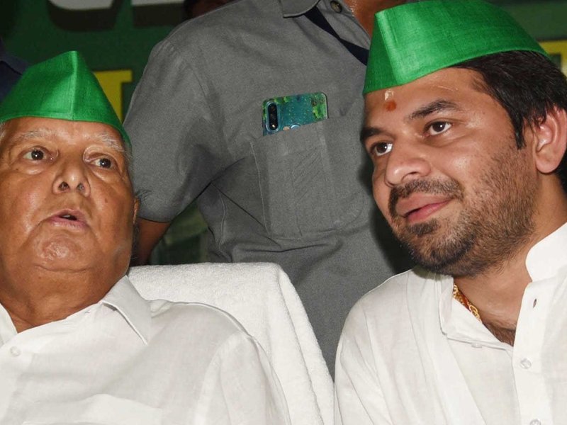 Lalu Prasad Yadav expels son Tej Pratap from RJD for six years for ‘immoral behaviour’