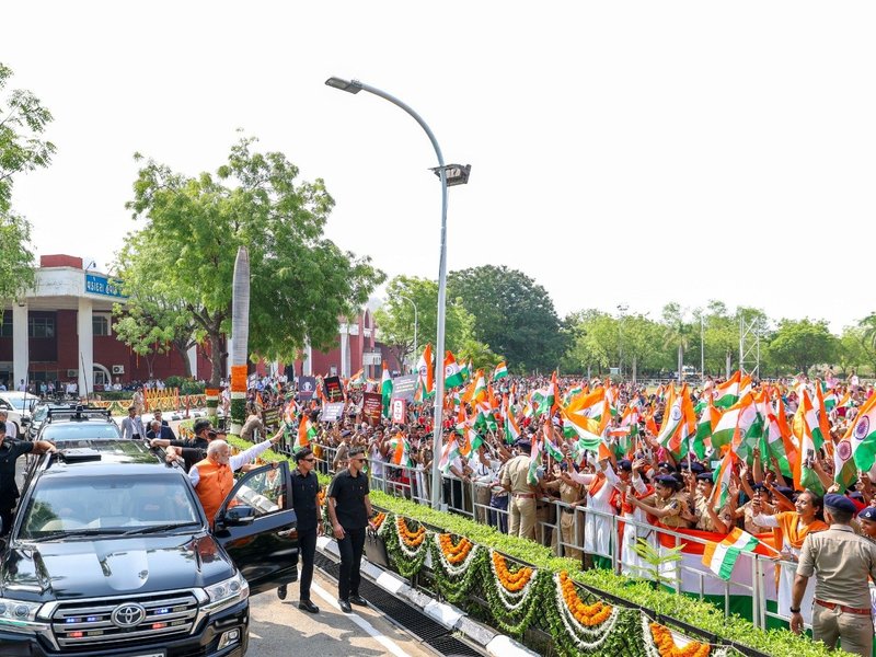 Gratitude to all who showered blessings, says PM Modi after Vadodara roadshow