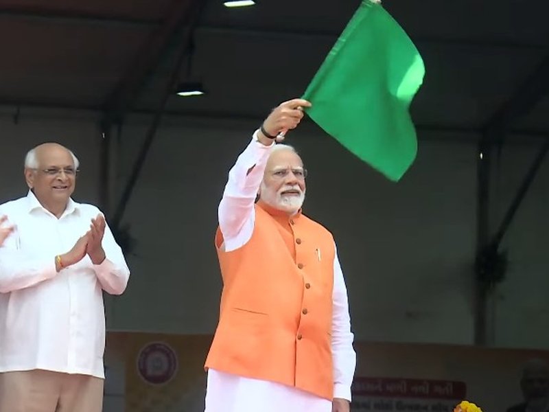 PM Modi inaugurates loco manufacturing railway workshop, flags off 1st 'made in Dahod' electric locomotive